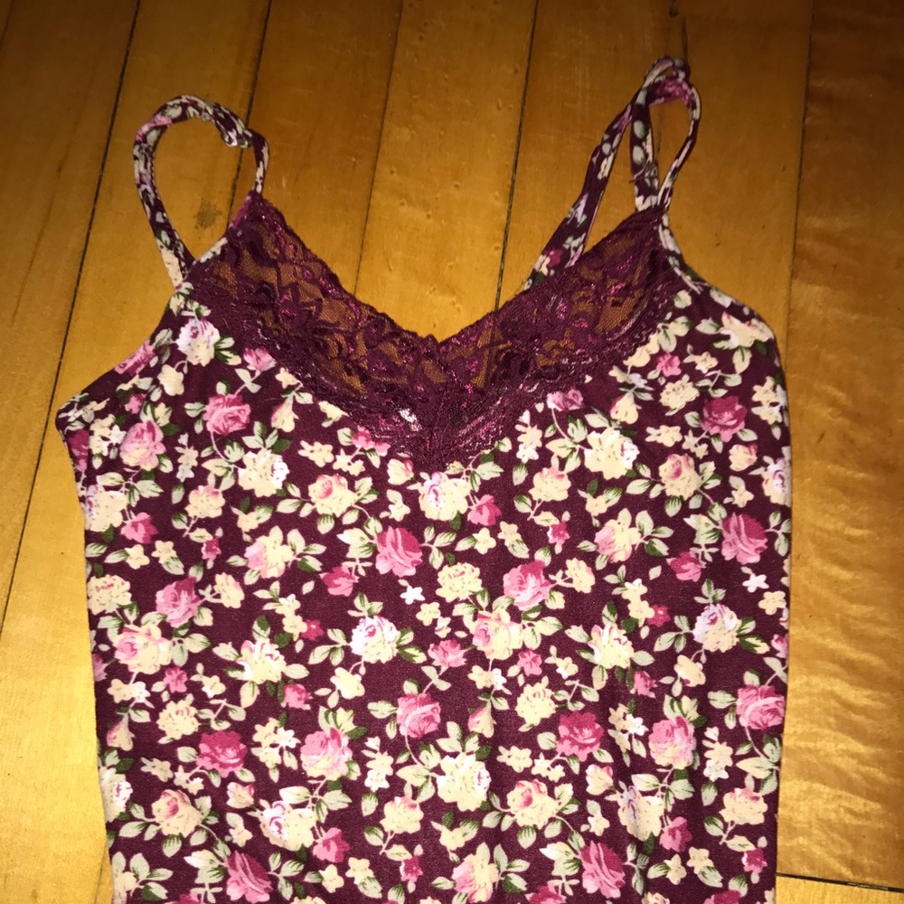 Floral print tank top