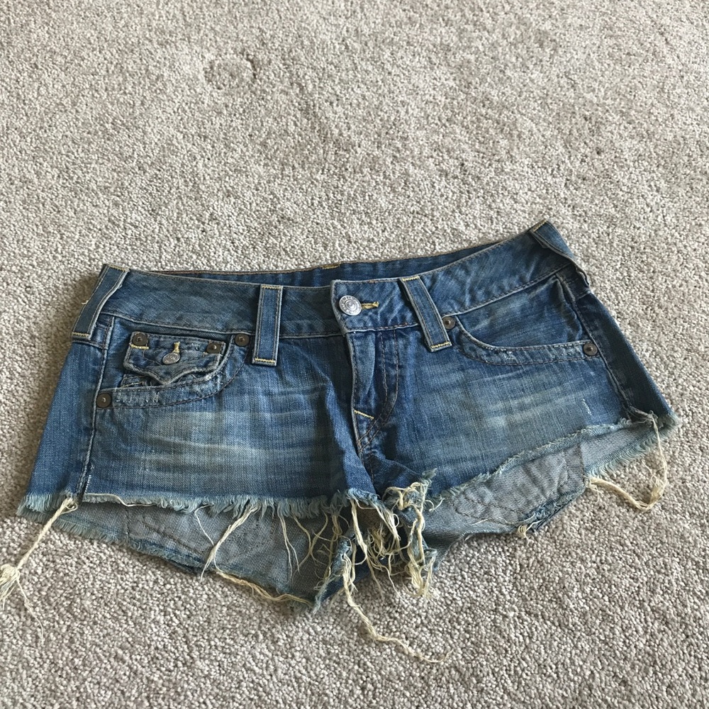 True Religion Joey Cutoff Shorts