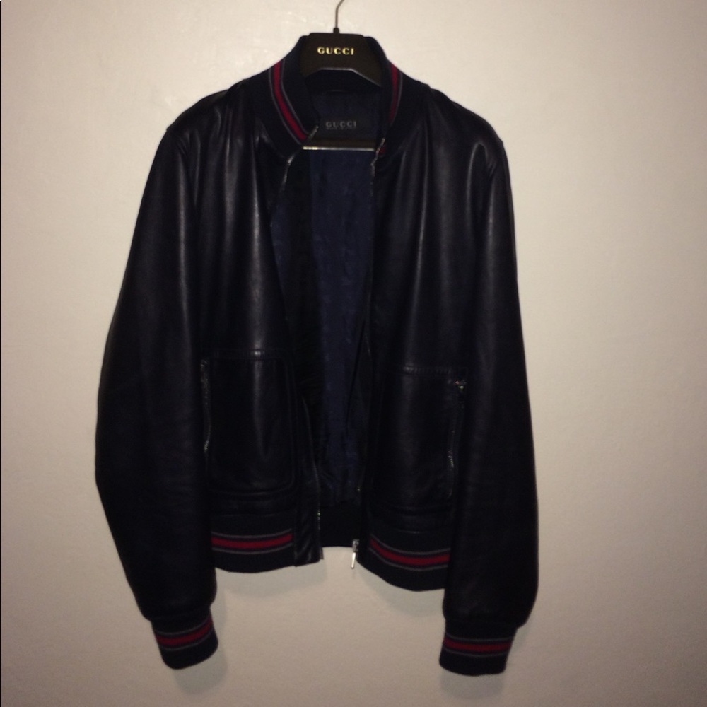 Gucci leather jacket