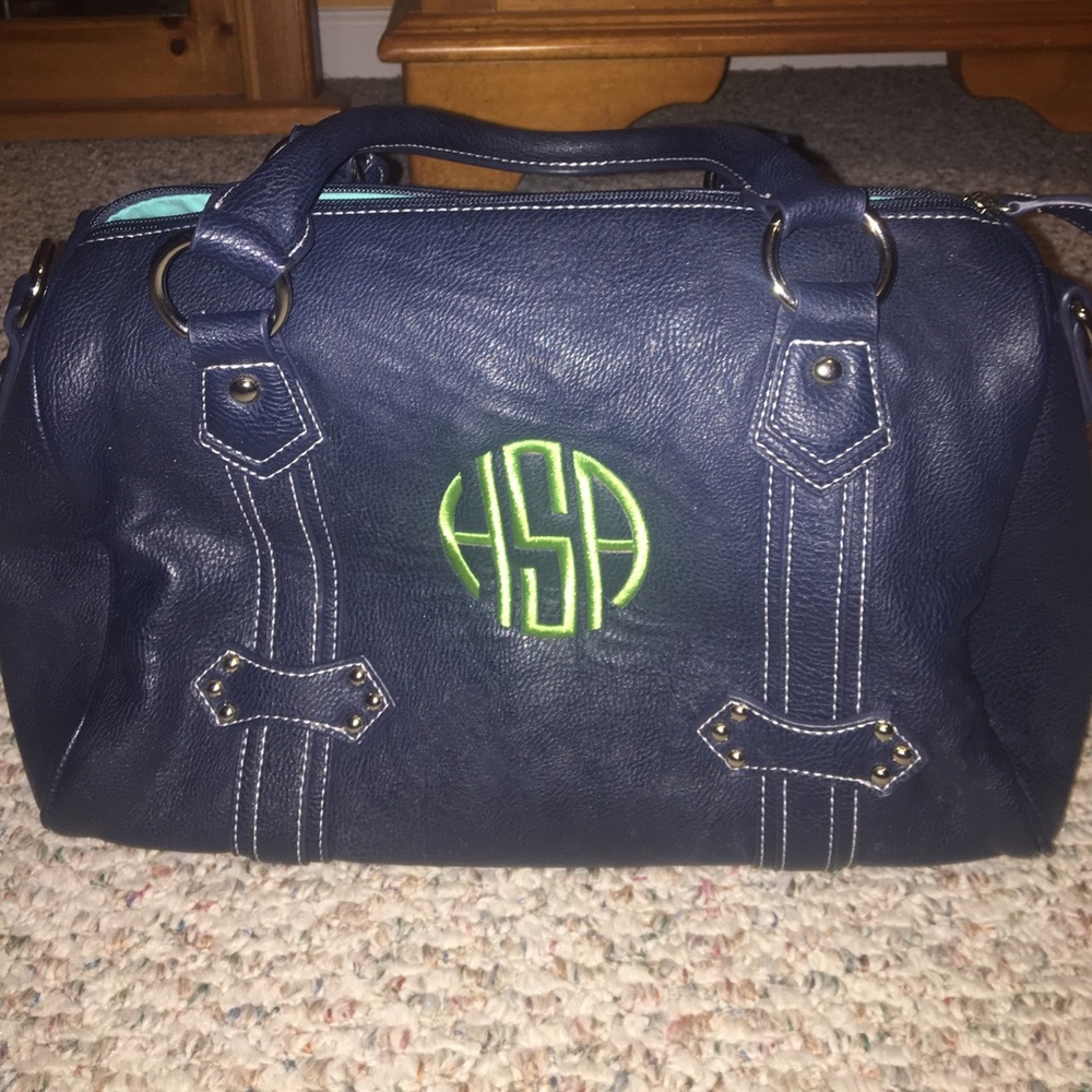 monogrammed purse