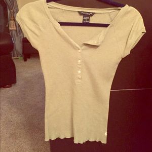Abercrombie & fitch half button up tee