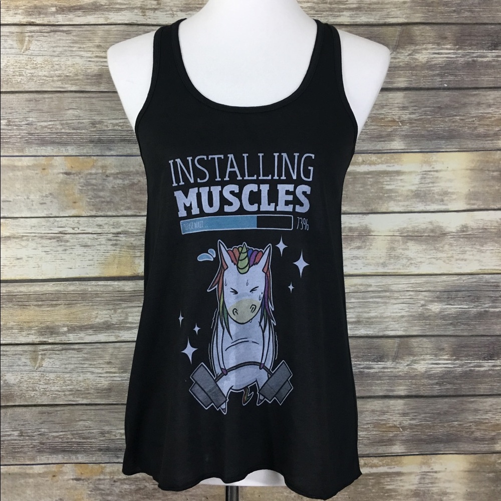 Black Bella Flowy Racerback Tank