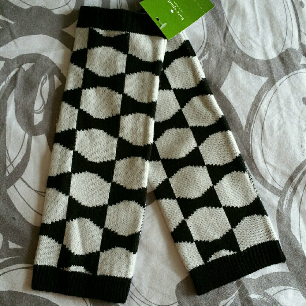 Kate Spade Arm Warmers NWT Signature Bow Gloves