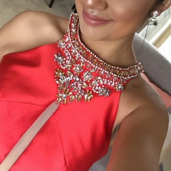 Red Mermaid Prom/Pageant Dress - Picture 2 of 2