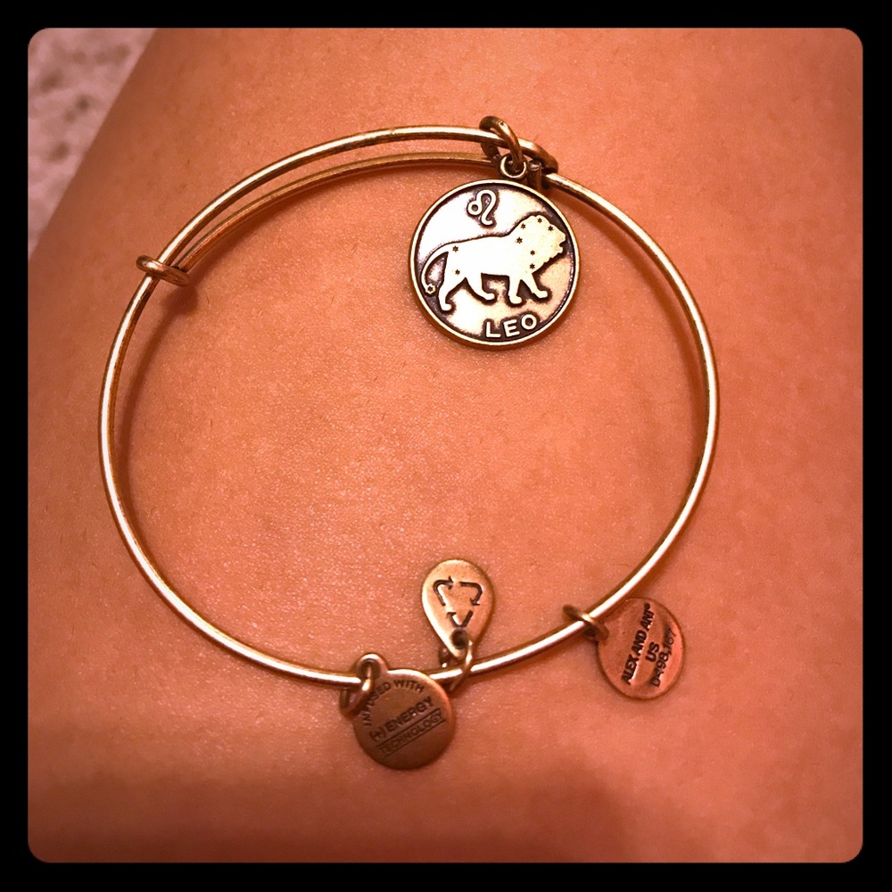 Alex & ani gold Leo bracelet
