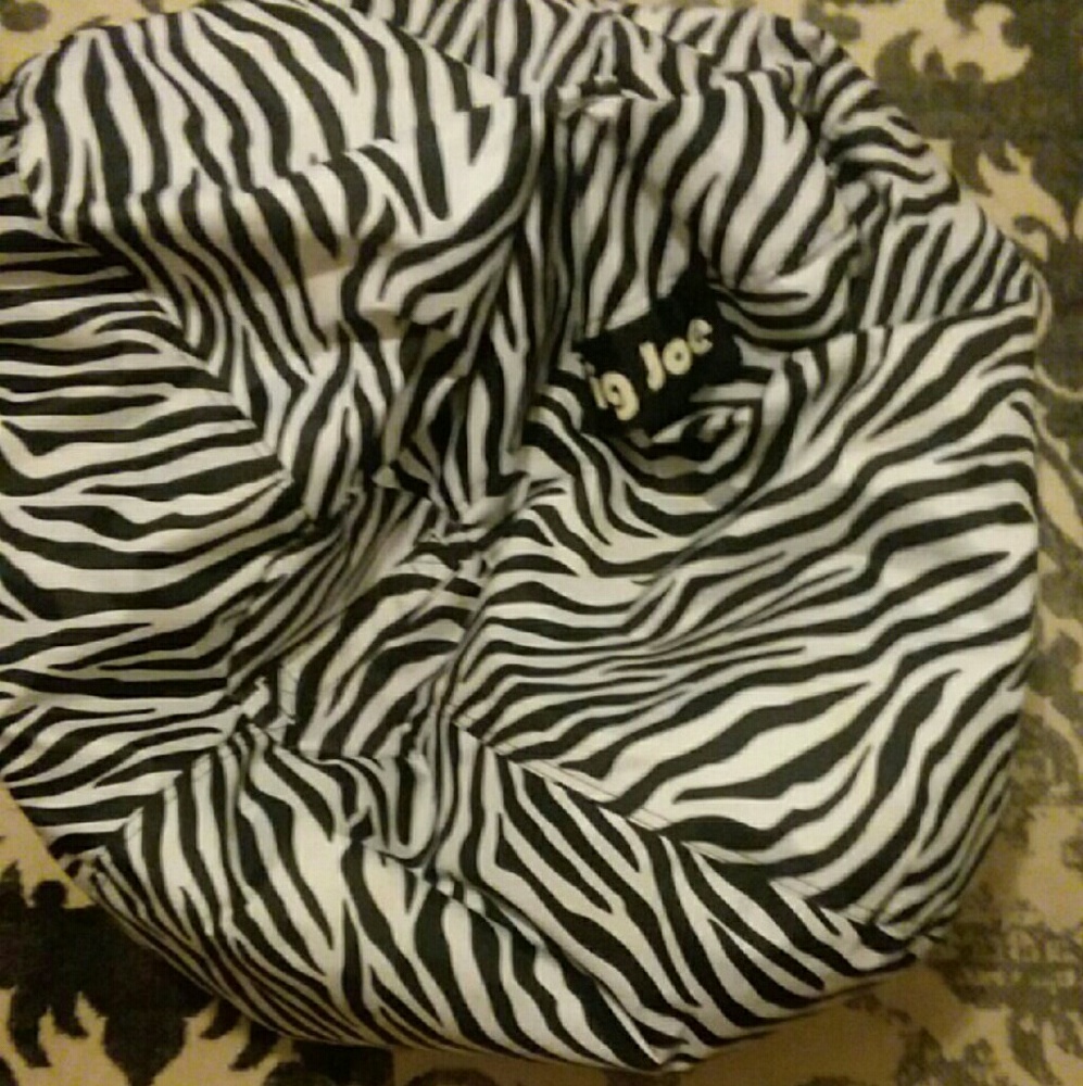 Zebra bean bag
