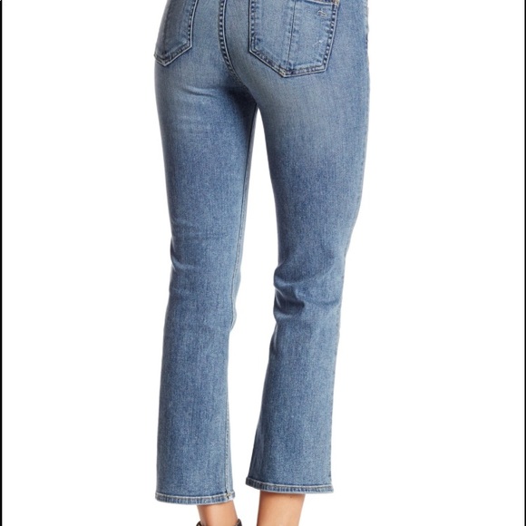 Rag & Bone New York Jeans 10 Inch Crop Cropped Medium Light Wash Denim Sz 28 NWT - Picture 2 of 12