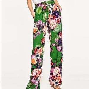 Printed palazzo pants