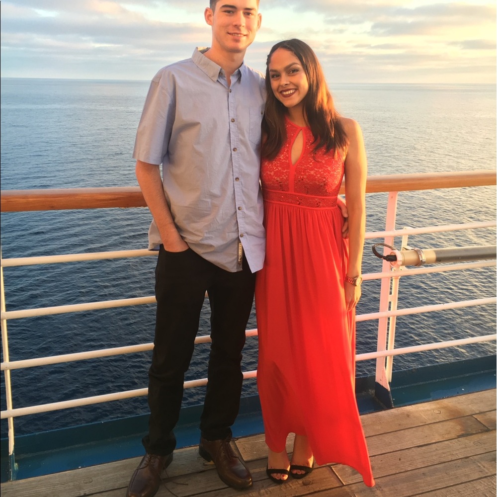 Nightway red gown, dress. Prom/ball/wedding