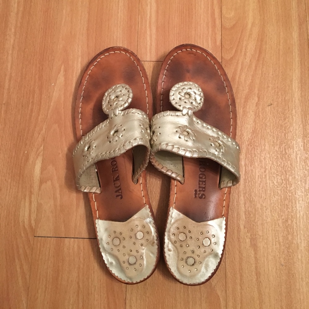 Jack Rogers Navajo Sandals- Platinum 7.5/8