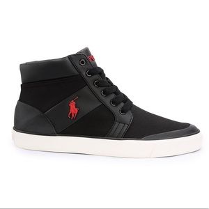 Polo High Top Black Sneakers for Boy