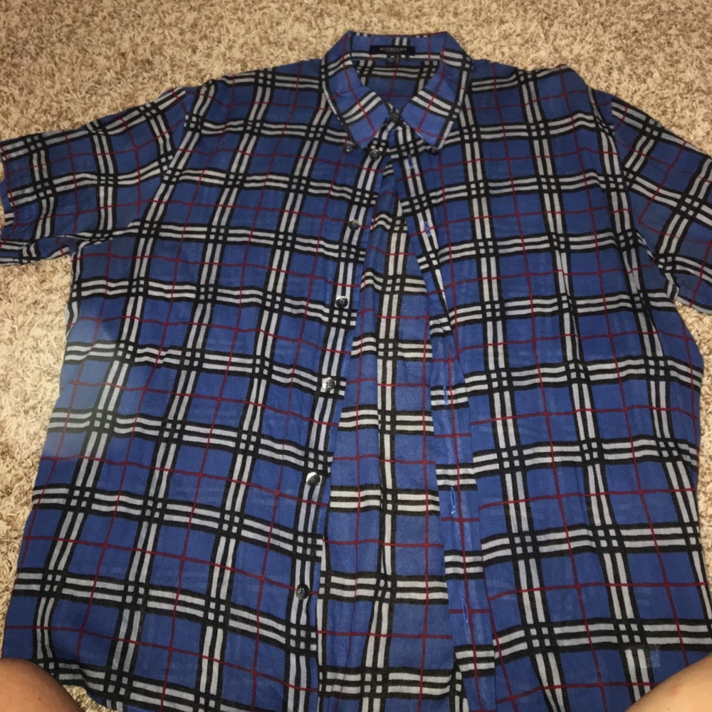 Vintage Burberry Plaid short sleeve top