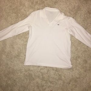 White long sleeve vineyard vines polo