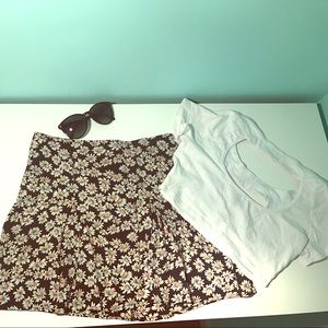 Brandy Melville daisy summer skirt