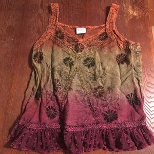 Boho crop top. EUC