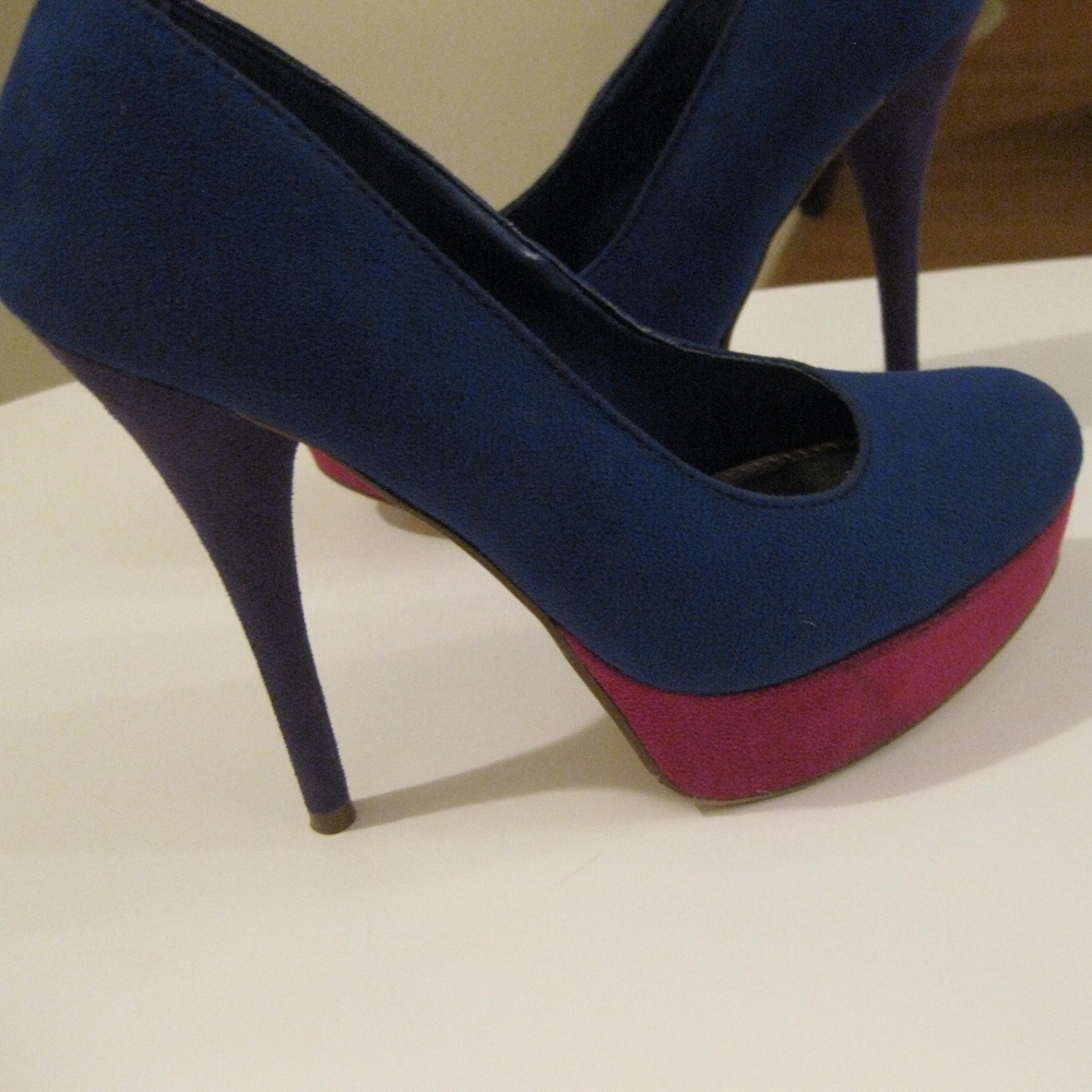 BRASH Heels, Blue, Pink, Purple   Size 7.5 - Picture 6 of 8