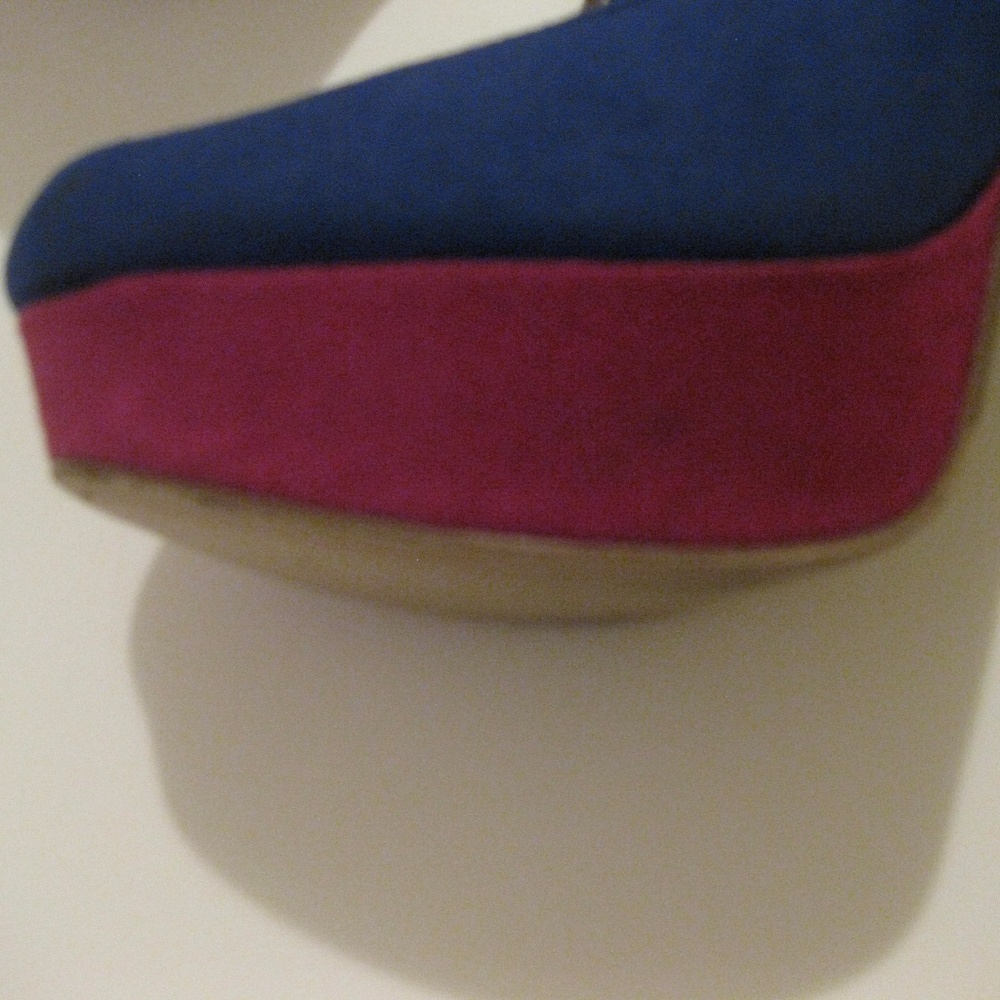 BRASH Heels, Blue, Pink, Purple   Size 7.5 - Picture 3 of 8