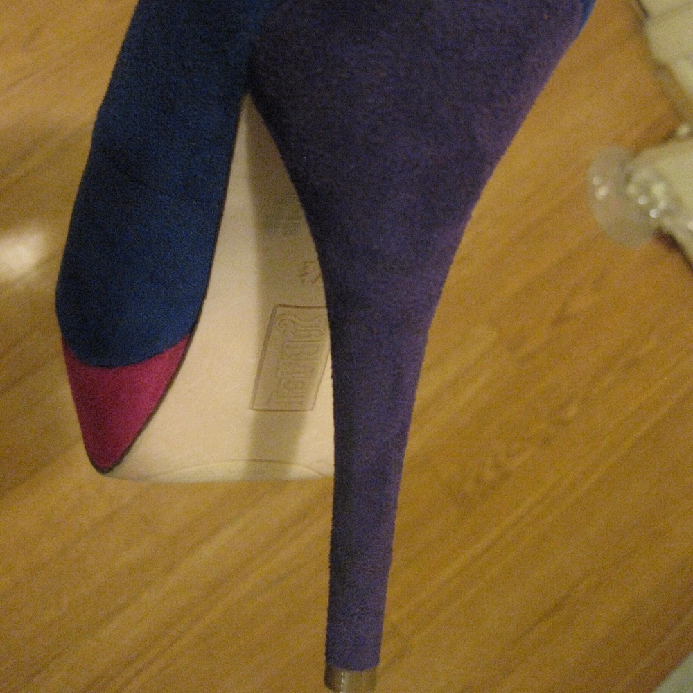 BRASH Heels, Blue, Pink, Purple   Size 7.5 - Picture 4 of 8