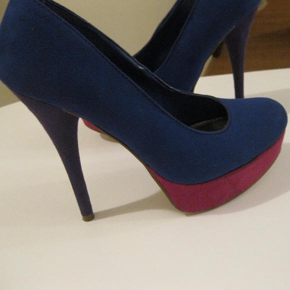 BRASH Heels, Blue, Pink, Purple Size 7.5 - Picture 6 of 8
