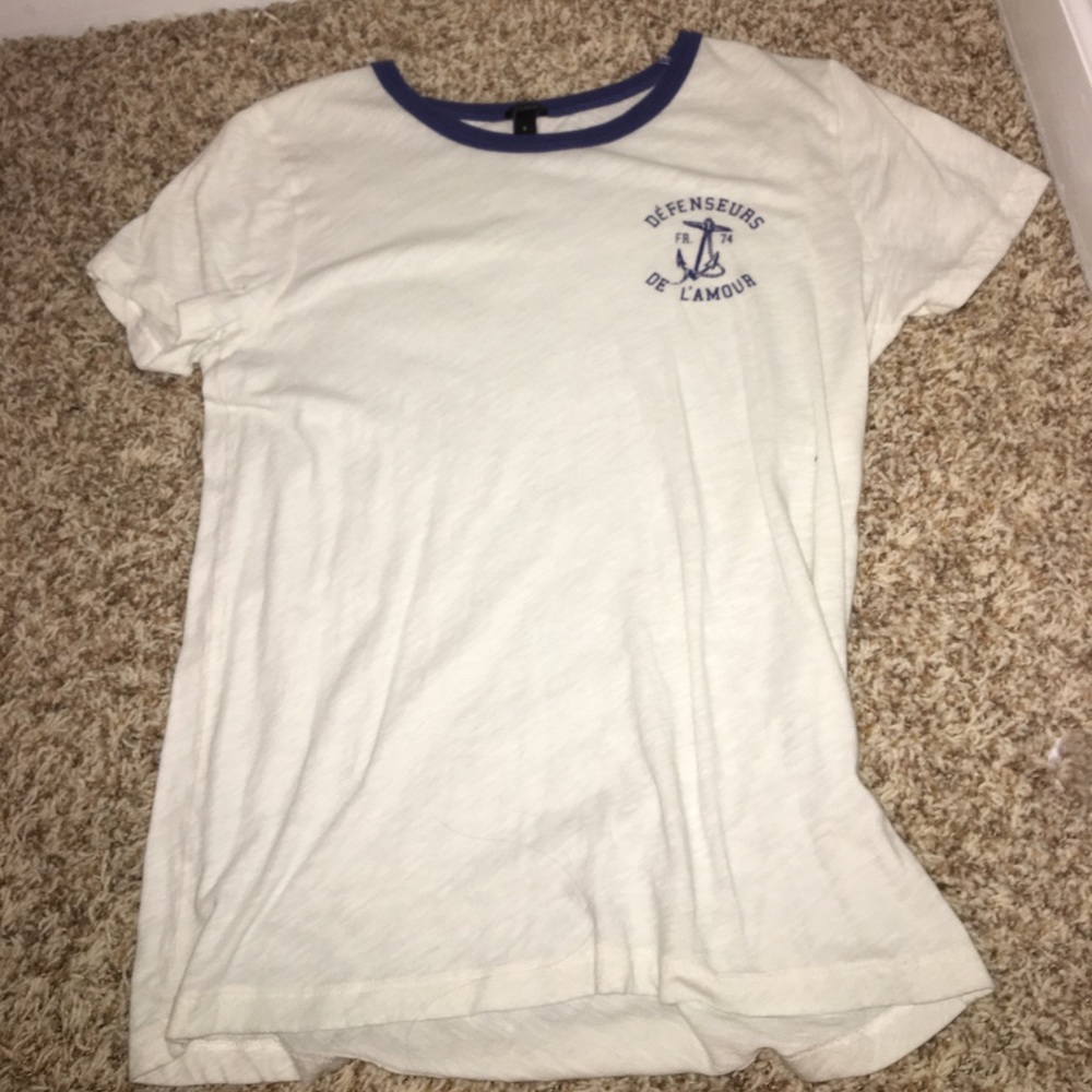 J. Crew nautical tee