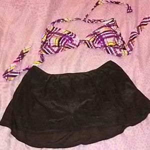 Bikini top skirt bottom