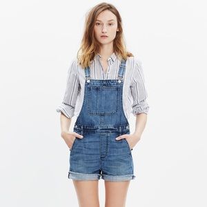 Worn Once! Adirondack Short Overalls- Delmar Wash