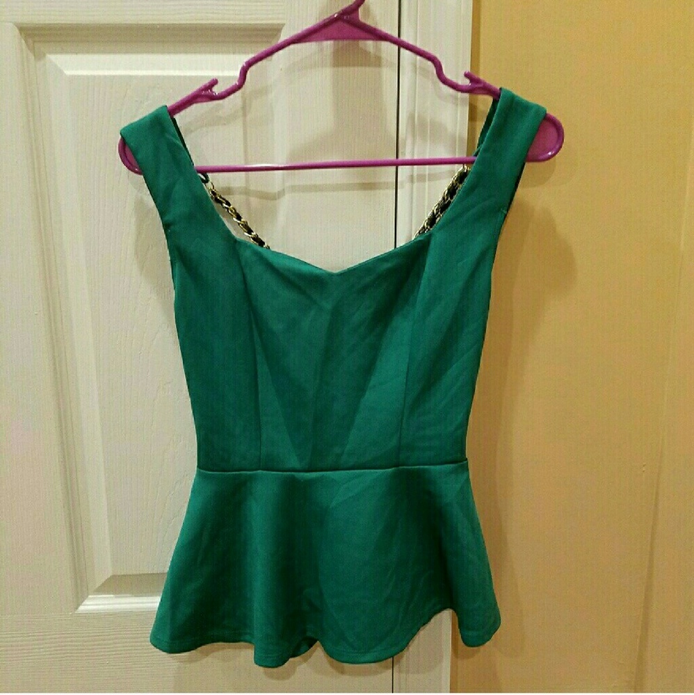 Charlotte russe peplum top NOT SOLD!!