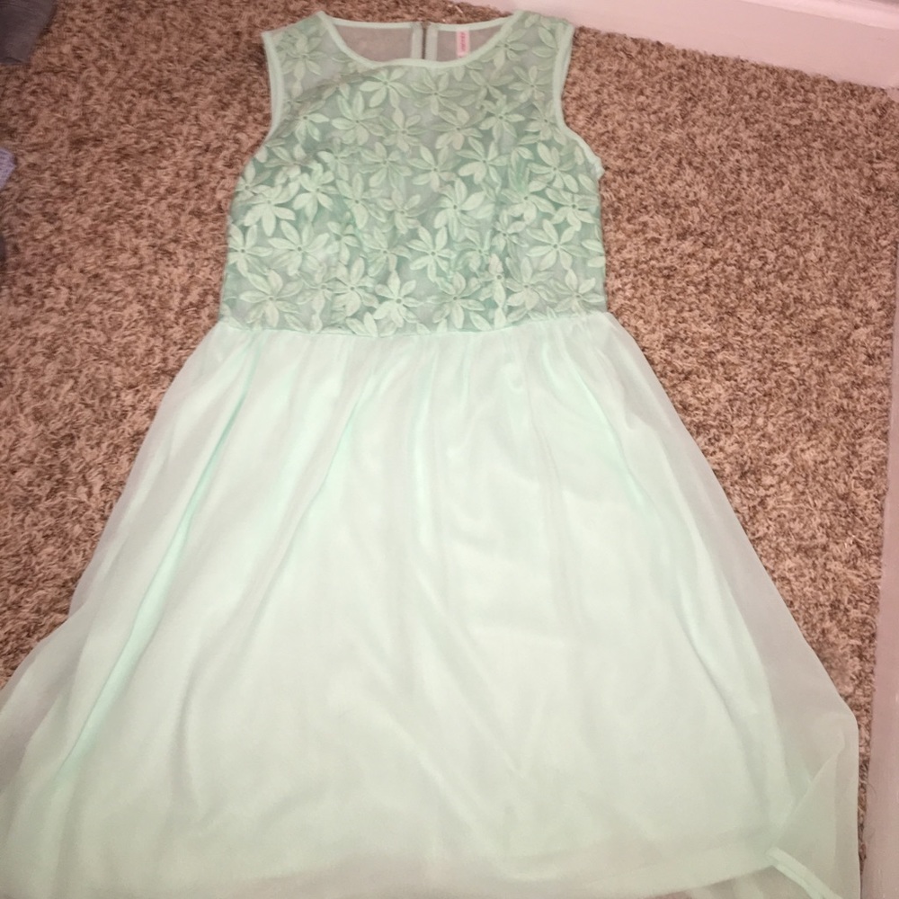 Mint Green chiffon dress