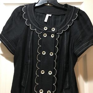 Anthropologie Sine short sleeve scallop jacket