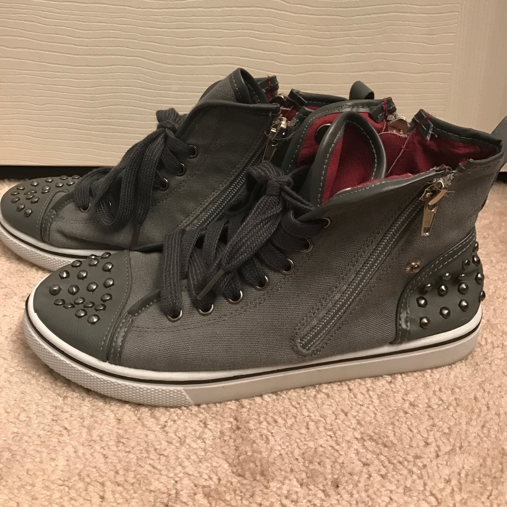 Grey sneakers