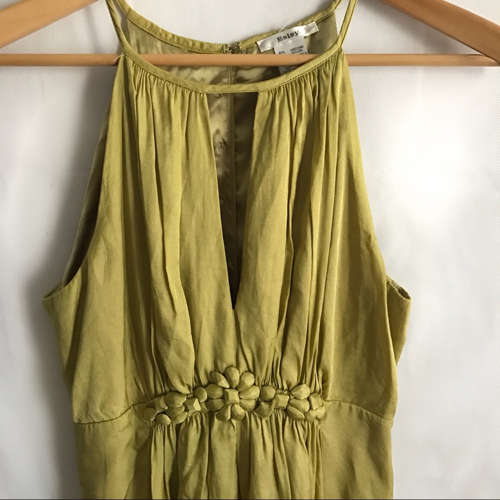 Esley Anthropologie Halter Sundress Size M