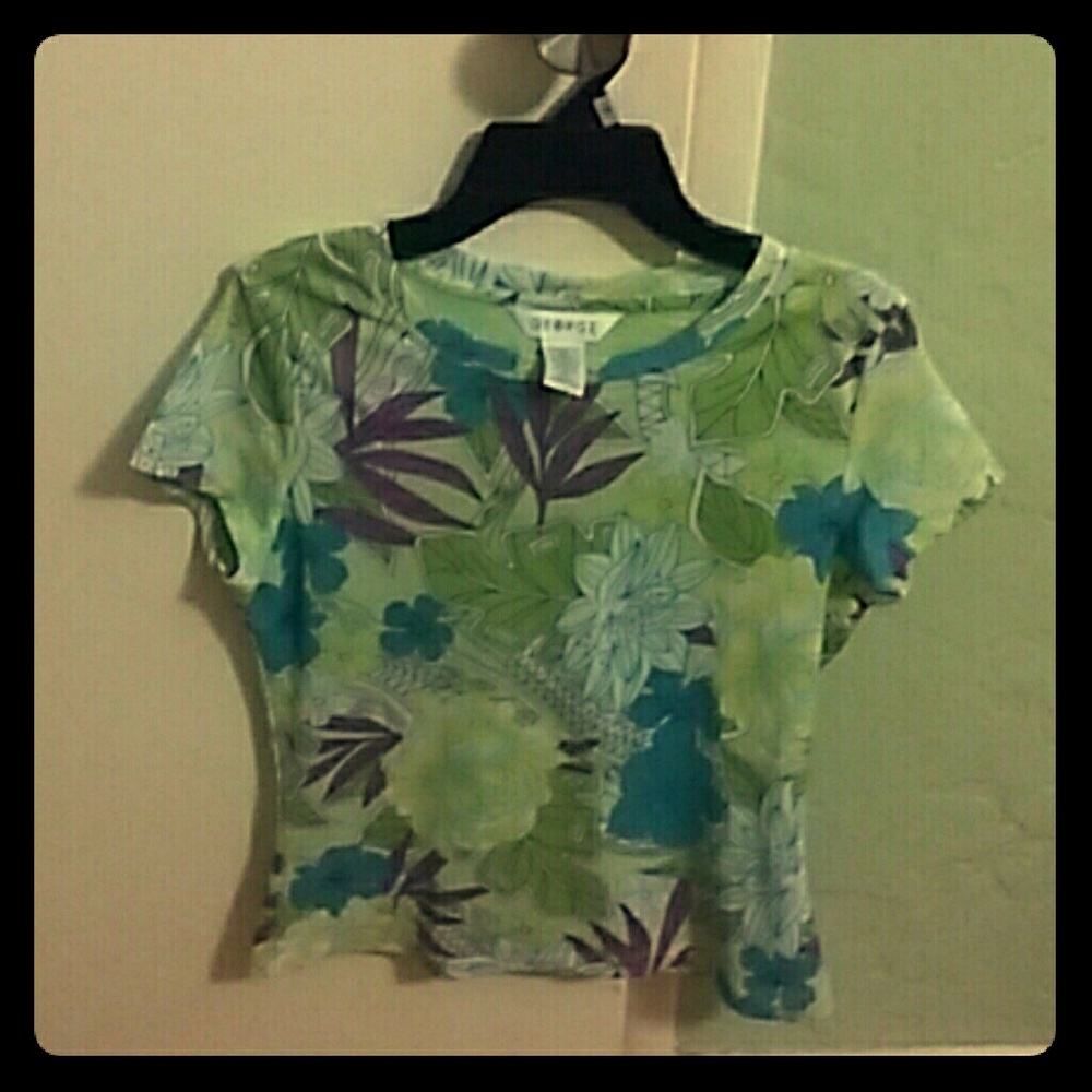 Silk floral shirt