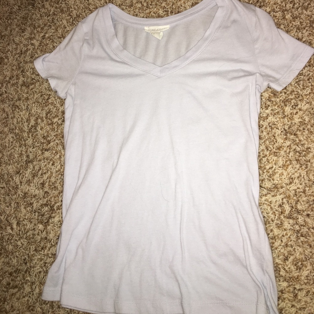 cloud blue Forever 21 V neck tee