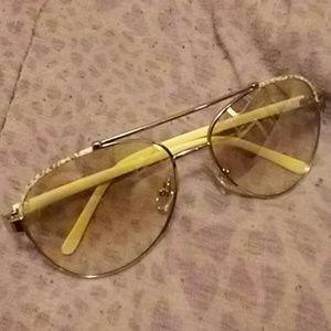 Aviator clear sunglasses