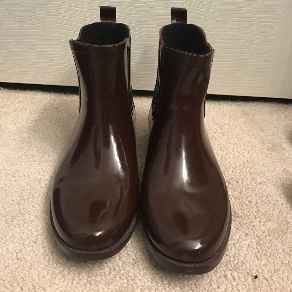 Burgundy boots