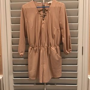 Classy Tan Romper!