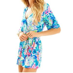 Lilly Pulitzer Madilyn romper "dive in" M
