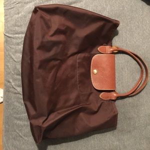 Long champ brown bag