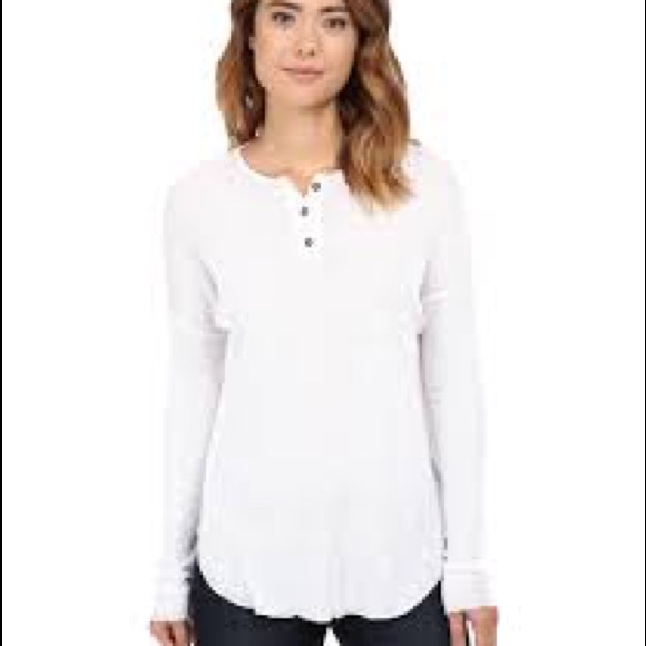 Chaser Vintage Rib Oversized Henley. - Picture 1 of 4