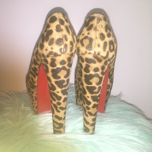 Christian Louboutin Leopard Print Calf Hair Alta Vicky 160  ChristianLouboutin AltaVicky LeopardPrint Platform