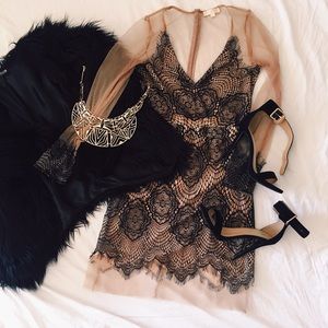 Naked Lace Dress