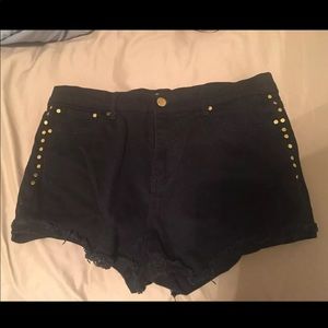 Black High Waisted shorts