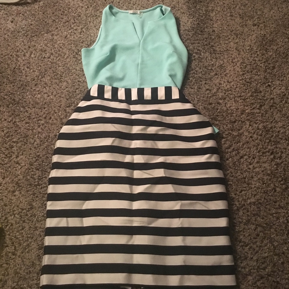 Worthington striped skirt
