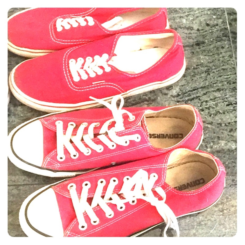Red Vans. Converse Sold