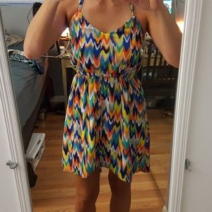 Geometric colorful fun dress