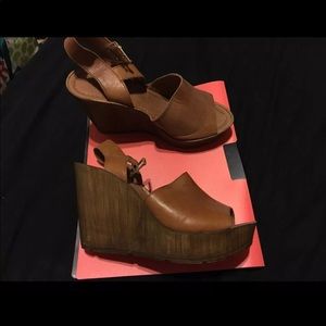 Topshop Wooden Wedges