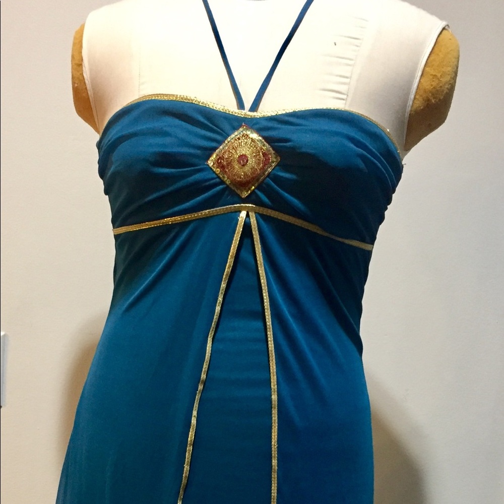 Rampage - Strapless Turquoise Dress