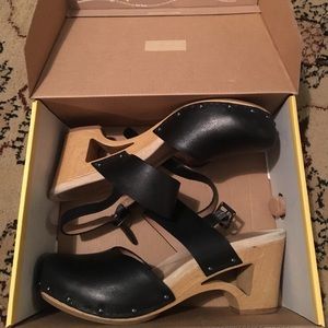 Dansko Thea Full Grain clogs.