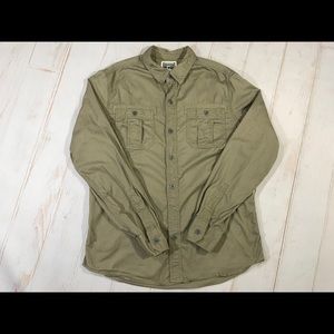 Vintage Converse Light Gray Button Up Shirt Sz M