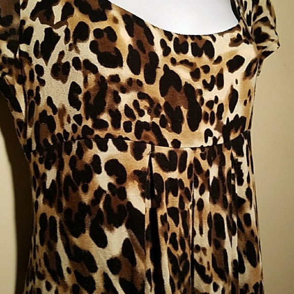Leopard print Cache dress with keyhole back - Picture 3 of 8